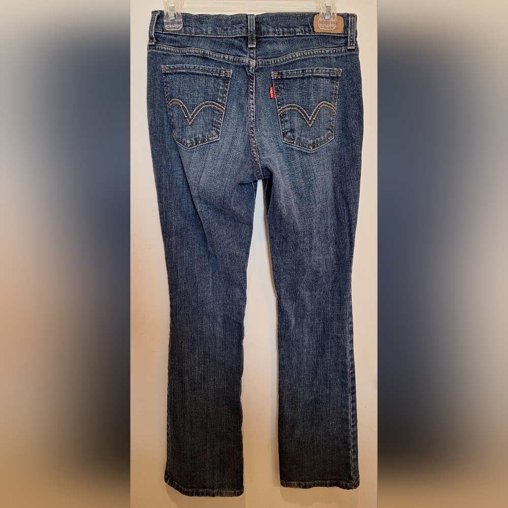 Levis 515 Bootcut Jeans Women's Size 6 Blue Stretch Denim Med/Dark Jeans‎